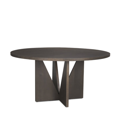 Tarro Wooden Round Dining Table-Dining Tables-Mercana-LOOMLAN