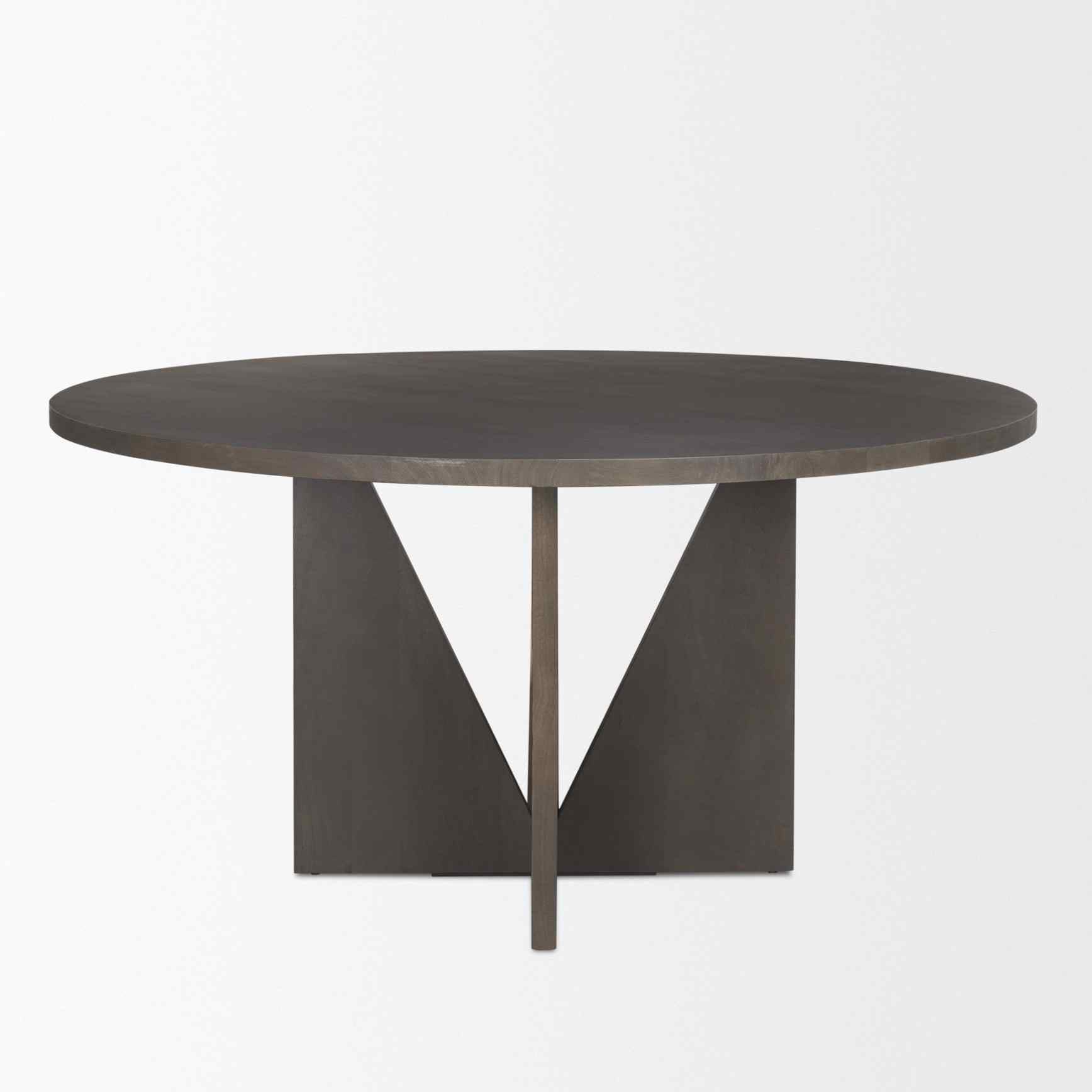 Tarro Wooden Round Dining Table-Dining Tables-Mercana-LOOMLAN