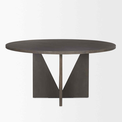 Tarro Wooden Round Dining Table-Dining Tables-Mercana-LOOMLAN