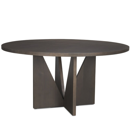 Tarro Wooden Round Dining Table-Dining Tables-Mercana-LOOMLAN