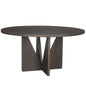 Tarro Wooden Round Dining Table-Dining Tables-Mercana-LOOMLAN