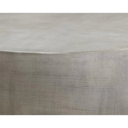 Tarsus Concrete Outdoor Round Coffee Table-Outdoor Coffee Tables-SUNPAN-LOOMLAN