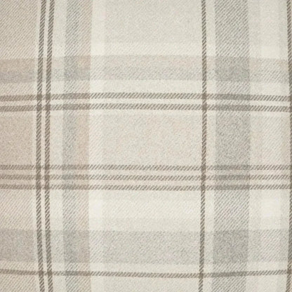 Tartan Buff Plaid Check Tan Brown Large Throw Pillow - LOOMLAN - D.V. Kap - Throw Pillows