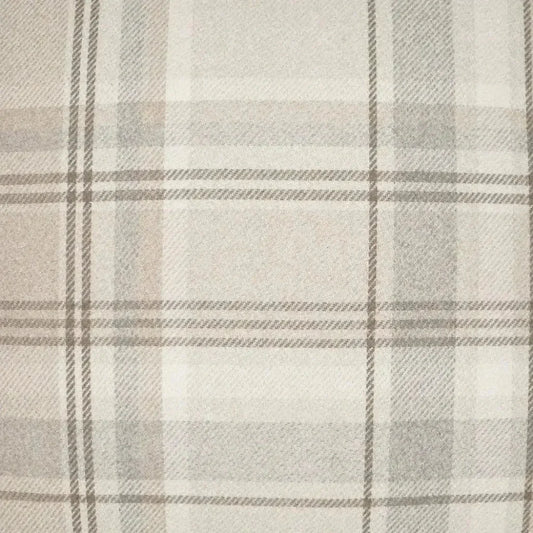 Tartan Buff Plaid Check Tan Brown Large Throw Pillow - LOOMLAN - D.V. Kap - Throw Pillows