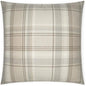 Tartan Buff Plaid Check Tan Brown Large Throw Pillow - LOOMLAN - D.V. Kap - Throw Pillows