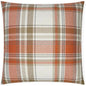 Tartan Plaid Check Brown Copper Large Throw Pillow - LOOMLAN - D.V. Kap - Throw Pillows