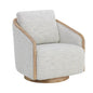Tasia Fabric Swivel Lounge Chair - LOOMLAN - SUNPAN - Club Chairs