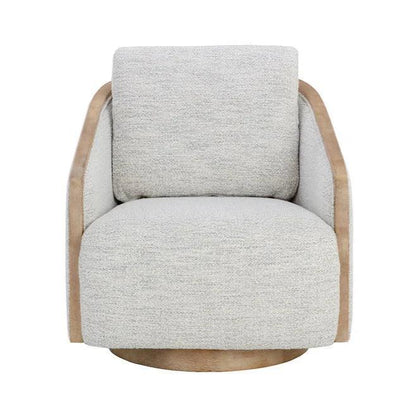 Tasia Fabric Swivel Lounge Chair - LOOMLAN - SUNPAN - Club Chairs