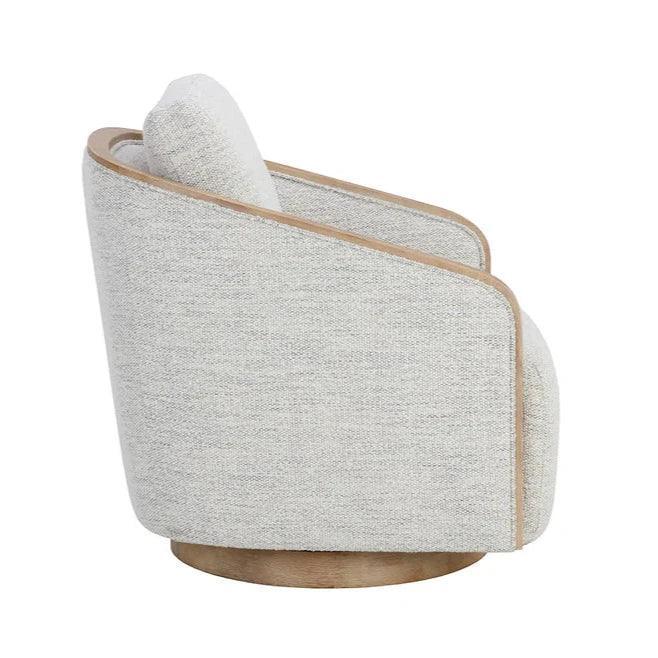 Tasia Fabric Swivel Lounge Chair - LOOMLAN - SUNPAN - Club Chairs