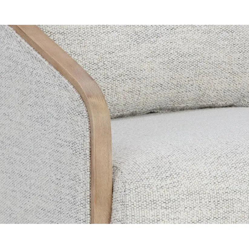 Tasia Fabric Swivel Lounge Chair - LOOMLAN - SUNPAN - Club Chairs