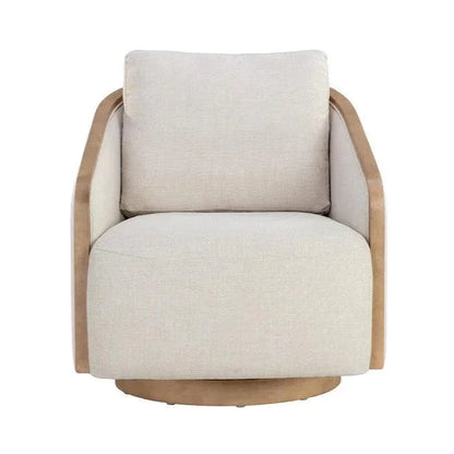 Tasia Fabric Swivel Lounge Chair - LOOMLAN - SUNPAN - Club Chairs