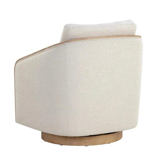 Tasia Fabric Swivel Lounge Chair - LOOMLAN - SUNPAN - Club Chairs