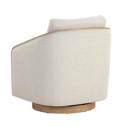 Tasia Fabric Swivel Lounge Chair - LOOMLAN - SUNPAN - Club Chairs
