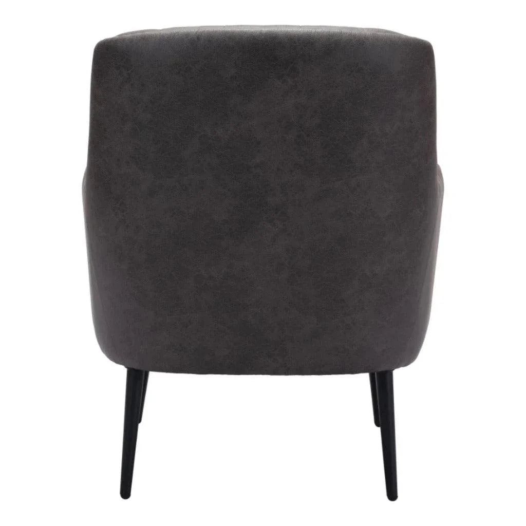 Tasmania Accent Chair Vintage Black - LOOMLAN - Zuo Modern - Accent Chairs