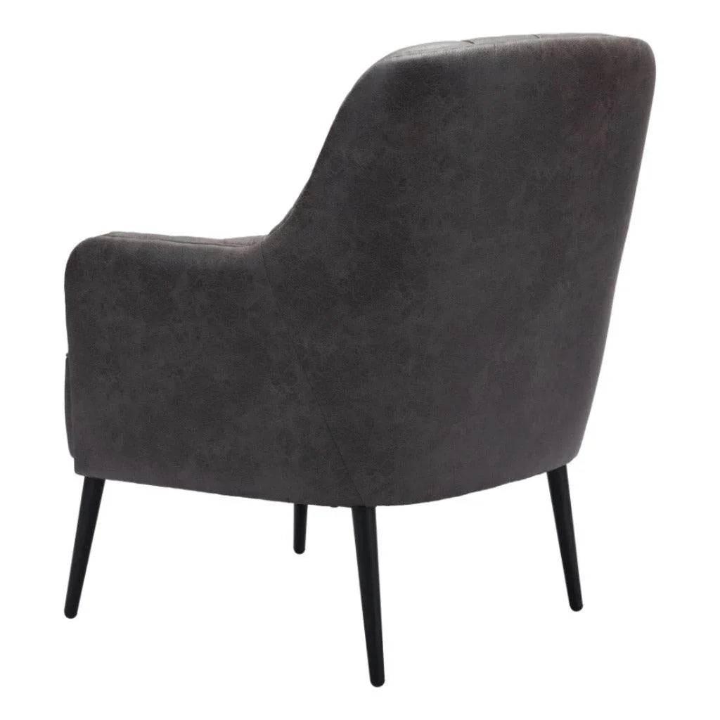 Tasmania Accent Chair Vintage Black - LOOMLAN - Zuo Modern - Accent Chairs