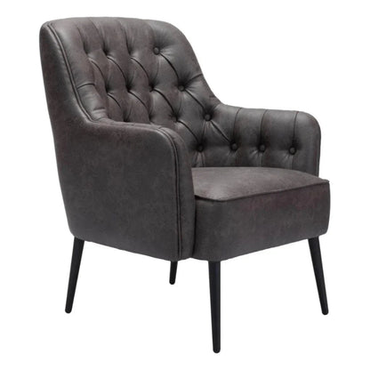 Tasmania Accent Chair Vintage Black - LOOMLAN - Zuo Modern - Accent Chairs