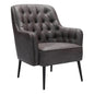 Tasmania Accent Chair Vintage Black - LOOMLAN - Zuo Modern - Accent Chairs