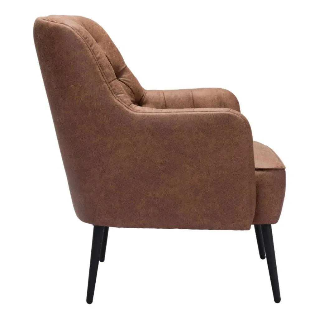 Tasmania Accent Chair Vintage Brown - LOOMLAN - Zuo Modern - Accent Chairs