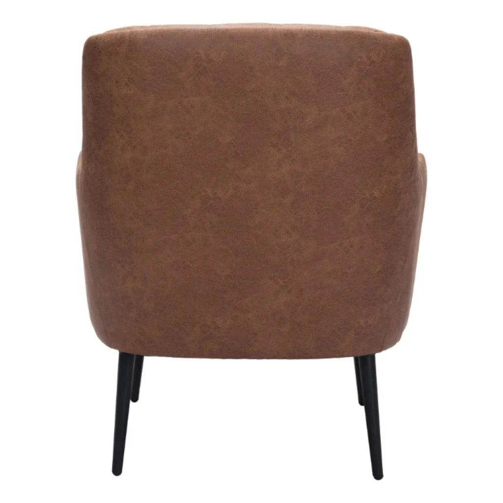 Tasmania Accent Chair Vintage Brown - LOOMLAN - Zuo Modern - Accent Chairs