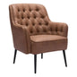 Tasmania Accent Chair Vintage Brown - LOOMLAN - Zuo Modern - Accent Chairs