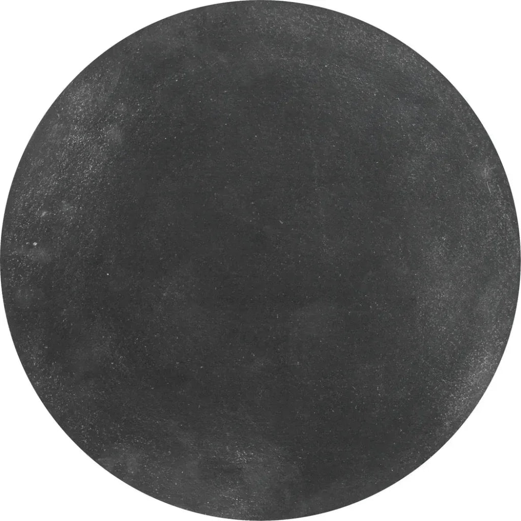 Tasse Aluminum Black Round Side Table - LOOMLAN - Zuo Modern - Side Tables