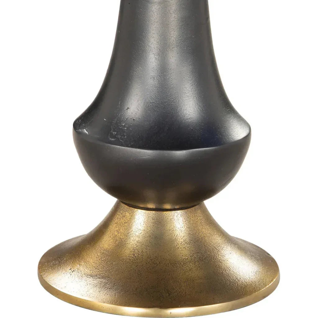 Tasse Aluminum Black Round Side Table - LOOMLAN - Zuo Modern - Side Tables