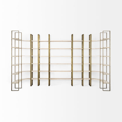Taunton Black Iron Six Shelving Unit-Etageres-Mercana-LOOMLAN