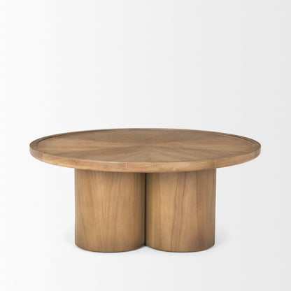Tavi Medium Brown Round Coffee Table