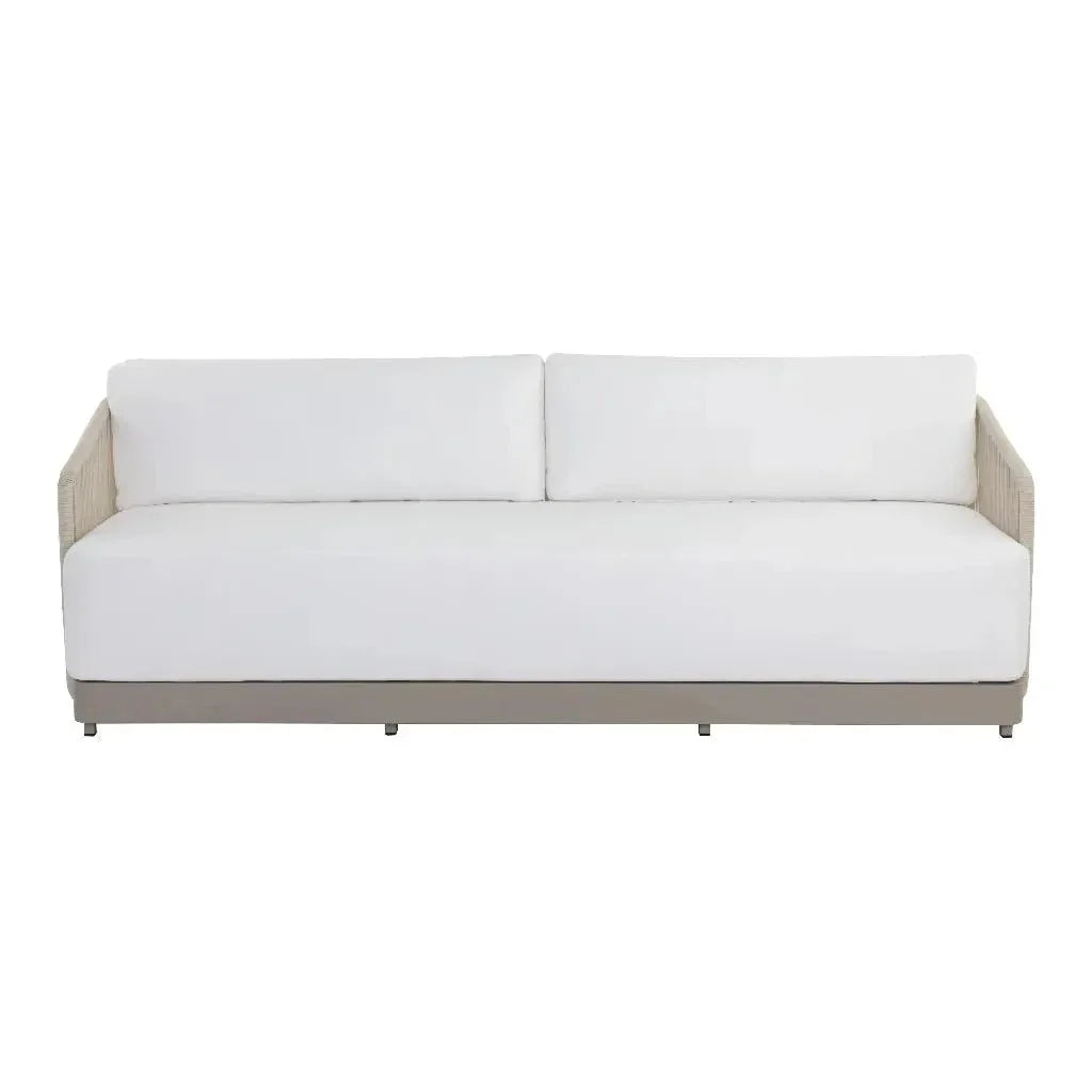 Tavira Fabric With Back Outdoor Couch - LOOMLAN - SUNPAN - Outdoor Sofas & Loveseats