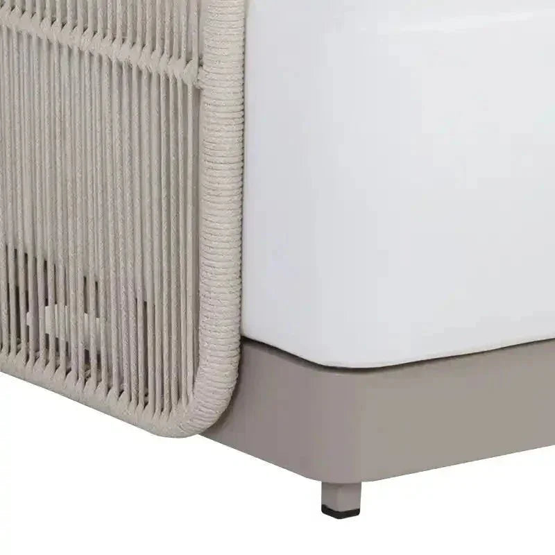 Tavira Fabric With Back Outdoor Couch - LOOMLAN - SUNPAN - Outdoor Sofas & Loveseats