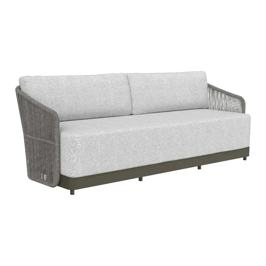 Tavira Fabric With Back Outdoor Couch - LOOMLAN - SUNPAN - Outdoor Sofas & Loveseats