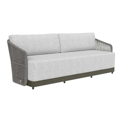 Tavira Fabric With Back Outdoor Couch - LOOMLAN - SUNPAN - Outdoor Sofas & Loveseats