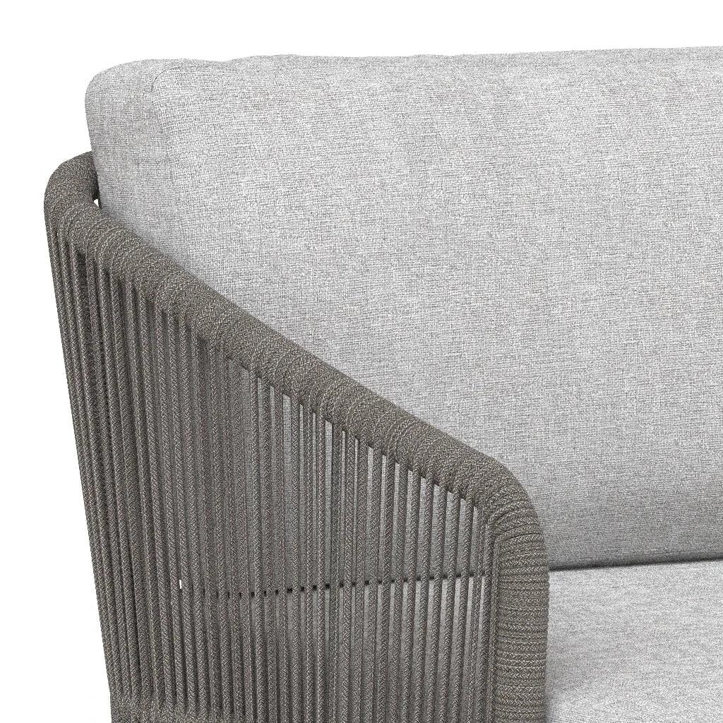 Tavira Fabric With Back Outdoor Couch - LOOMLAN - SUNPAN - Outdoor Sofas & Loveseats