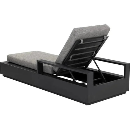 Tavira Lounger Lanikai Salt & Pepper Outdoor Chair-Outdoor Cabanas & Loungers-SUNPAN-LOOMLAN