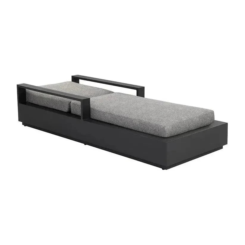 Tavira Lounger Lanikai Salt & Pepper Outdoor Chair-Outdoor Cabanas & Loungers-SUNPAN-LOOMLAN