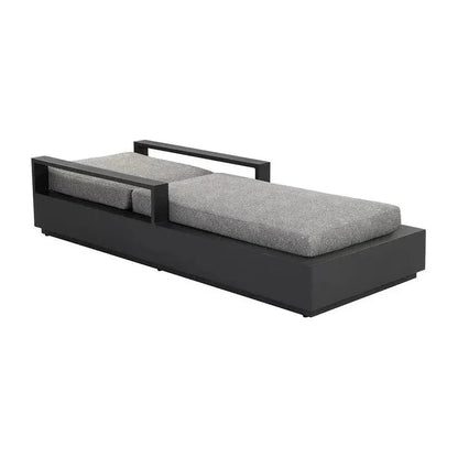 Tavira Lounger Lanikai Salt & Pepper Outdoor Chair-Outdoor Cabanas & Loungers-SUNPAN-LOOMLAN