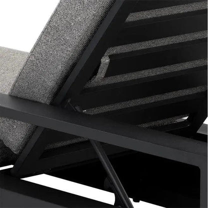 Tavira Lounger Lanikai Salt & Pepper Outdoor Chair-Outdoor Cabanas & Loungers-SUNPAN-LOOMLAN