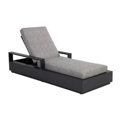 Tavira Lounger Lanikai Salt & Pepper Outdoor Chair-Outdoor Cabanas & Loungers-SUNPAN-LOOMLAN