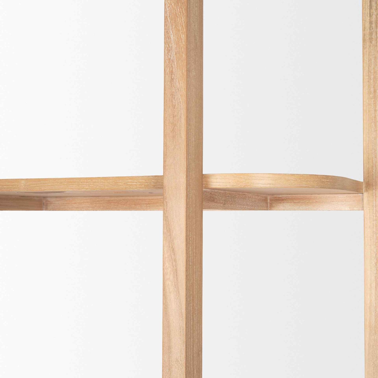 Taylin Light Brown Solid Wood Etagere-Etageres-Mercana-LOOMLAN