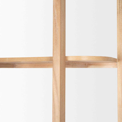 Taylin Light Brown Solid Wood Etagere-Etageres-Mercana-LOOMLAN
