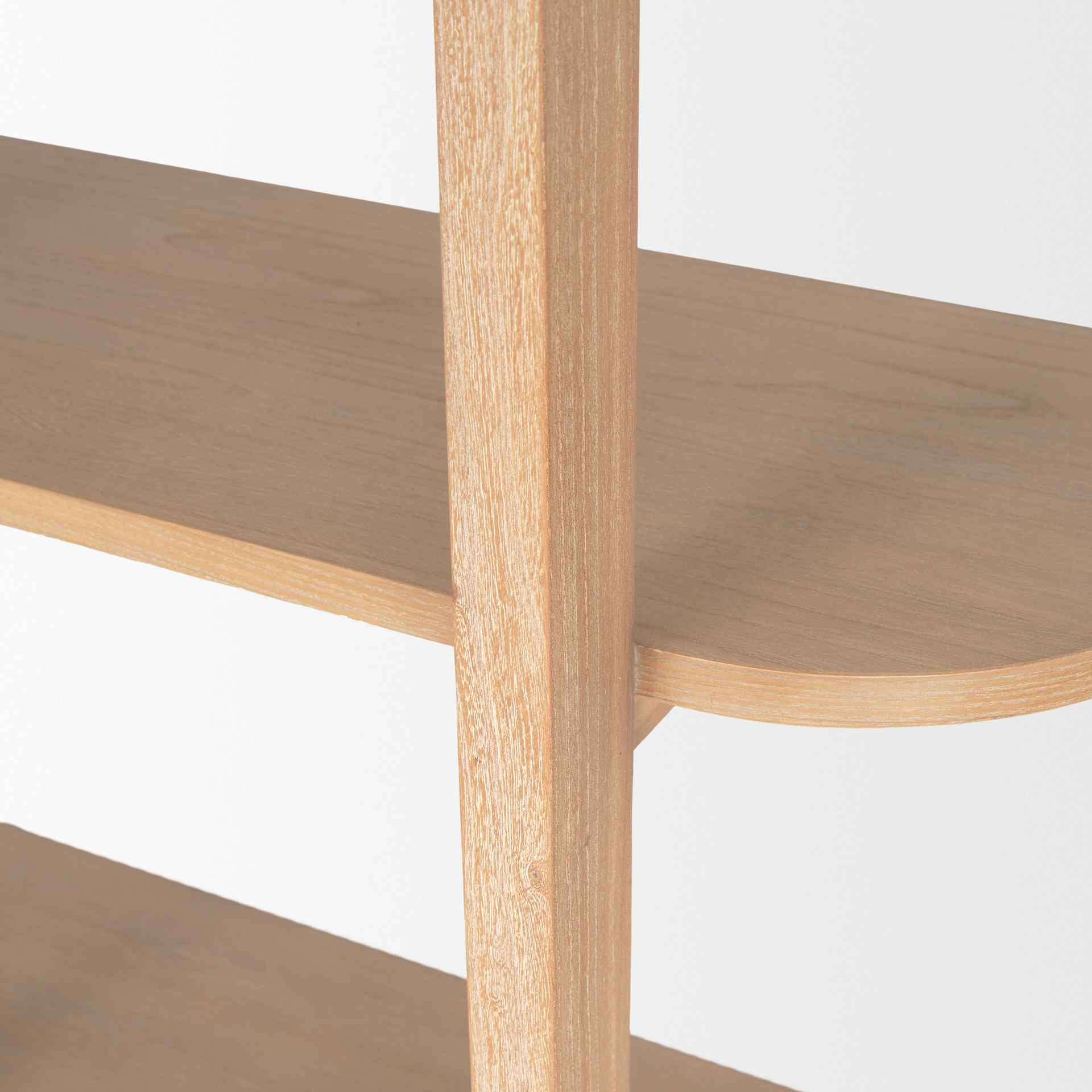 Taylin Light Brown Solid Wood Etagere-Etageres-Mercana-LOOMLAN
