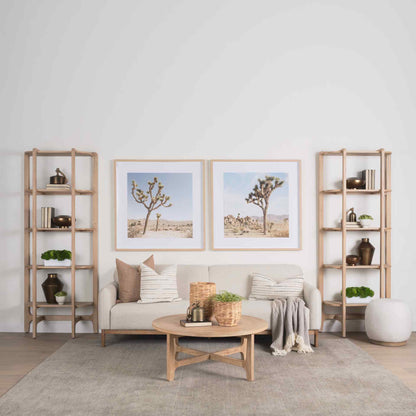 Taylin Light Brown Solid Wood Etagere-Etageres-Mercana-LOOMLAN