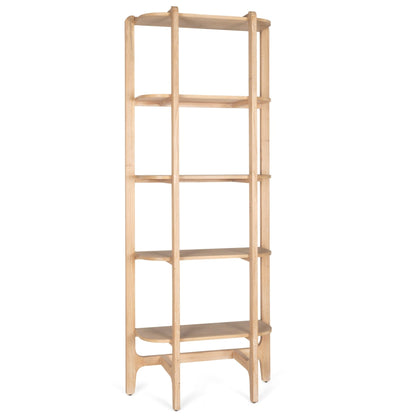 Taylin Light Brown Solid Wood Etagere-Etageres-Mercana-LOOMLAN