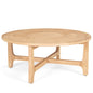 Taylin Light Brown Wood Round Coffee Table