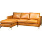 Taylor Leather Ambassador Camel Sectional - LOOMLAN - Olivia + Quinn - Sectionals