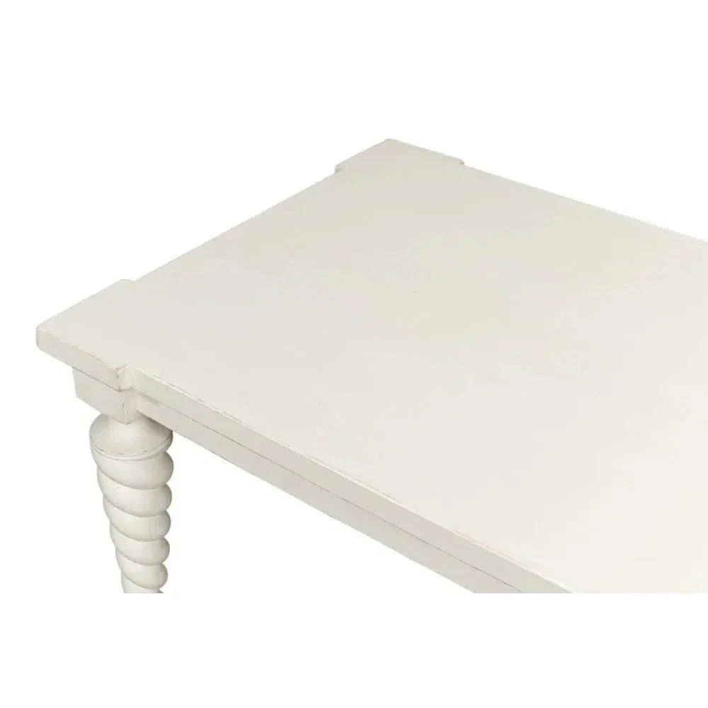Teagan Dining Table Antique White-Dining Tables-Sarreid-LOOMLAN