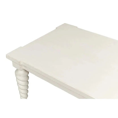 Teagan Dining Table Antique White-Dining Tables-Sarreid-LOOMLAN