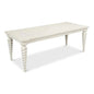 Teagan Dining Table Antique White-Dining Tables-Sarreid-LOOMLAN