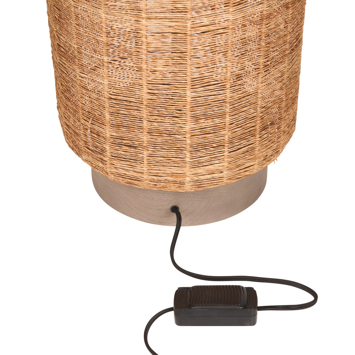 Teague Handwoven Raffia Rope Floor Lamp-Floor Lamps-Wildwood-LOOMLAN