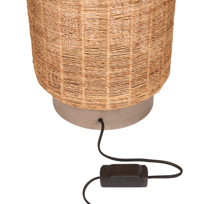 Teague Handwoven Raffia Rope Floor Lamp-Floor Lamps-Wildwood-LOOMLAN